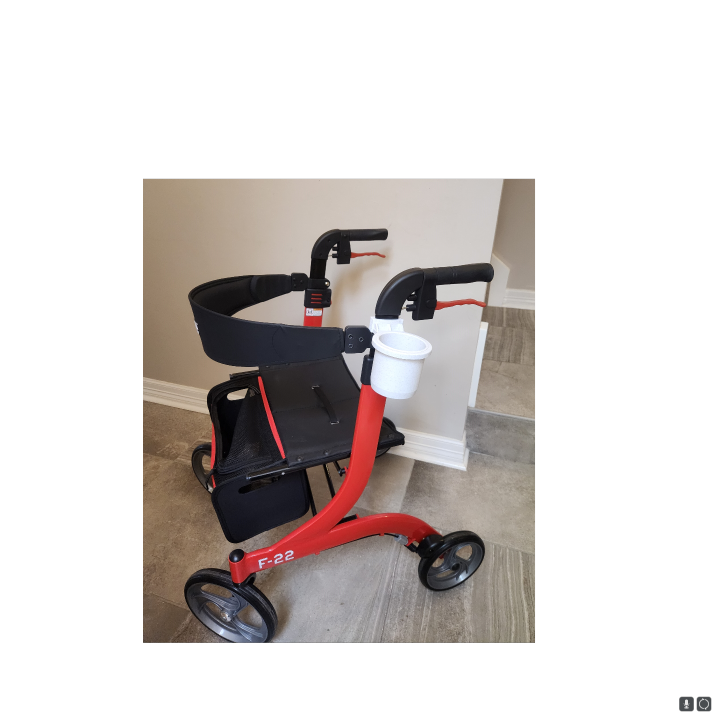 Cup Holder compatable with the Drive F-22 Rollator