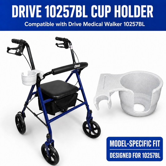 Rollator Cup holder Compatible with "Drive Medical 10257BL-1"