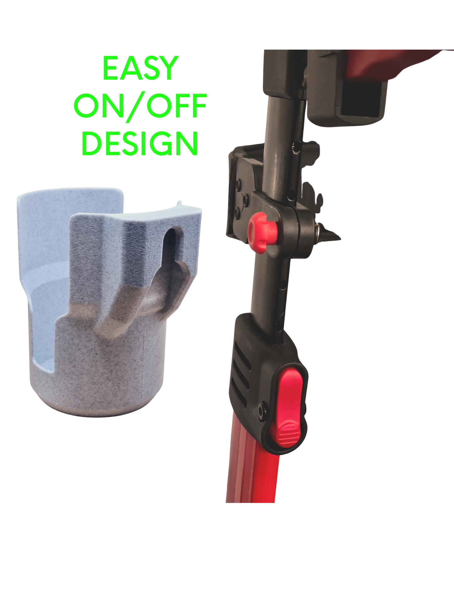 Rollator Cupholder XL Compatible with Drive Models: RTL10266BL-HS, RTL10266CH-HS, 10266HD-BK, RTL10266DT, RTL10266-T, RTL10266BK-T, RTL10266BK, and RTL10266.