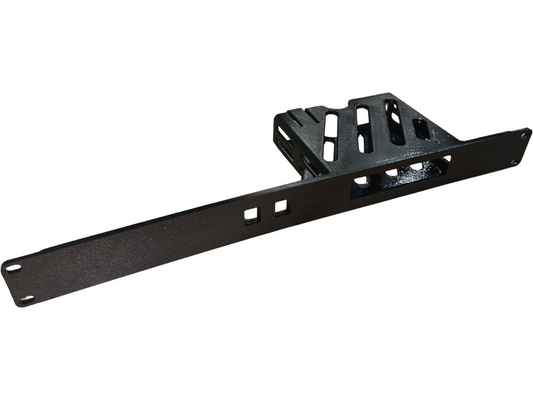 19-Inch 1U Rack Mount for Ubiquiti UniFi Express (UX)/UCG-Ultra, Network Equipment Mounting Bracket with 2 Keystone Openings, Black (UCG-Ultra)